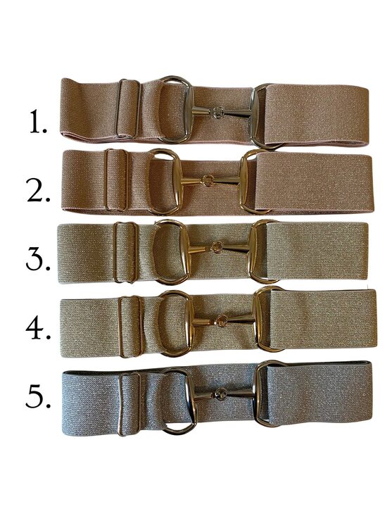 Big buckle sparkle belt - different colours